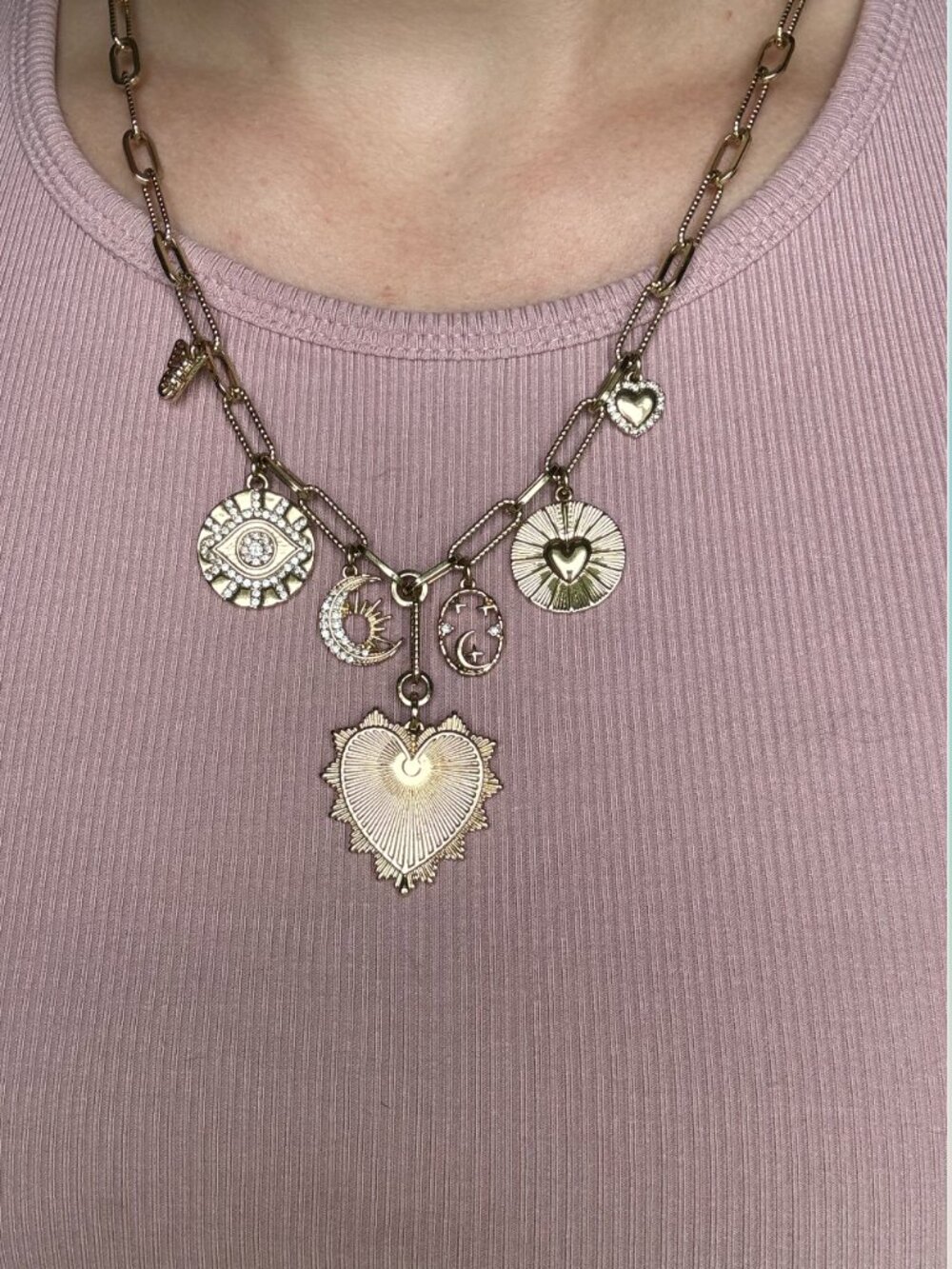 Gold Charm Necklace